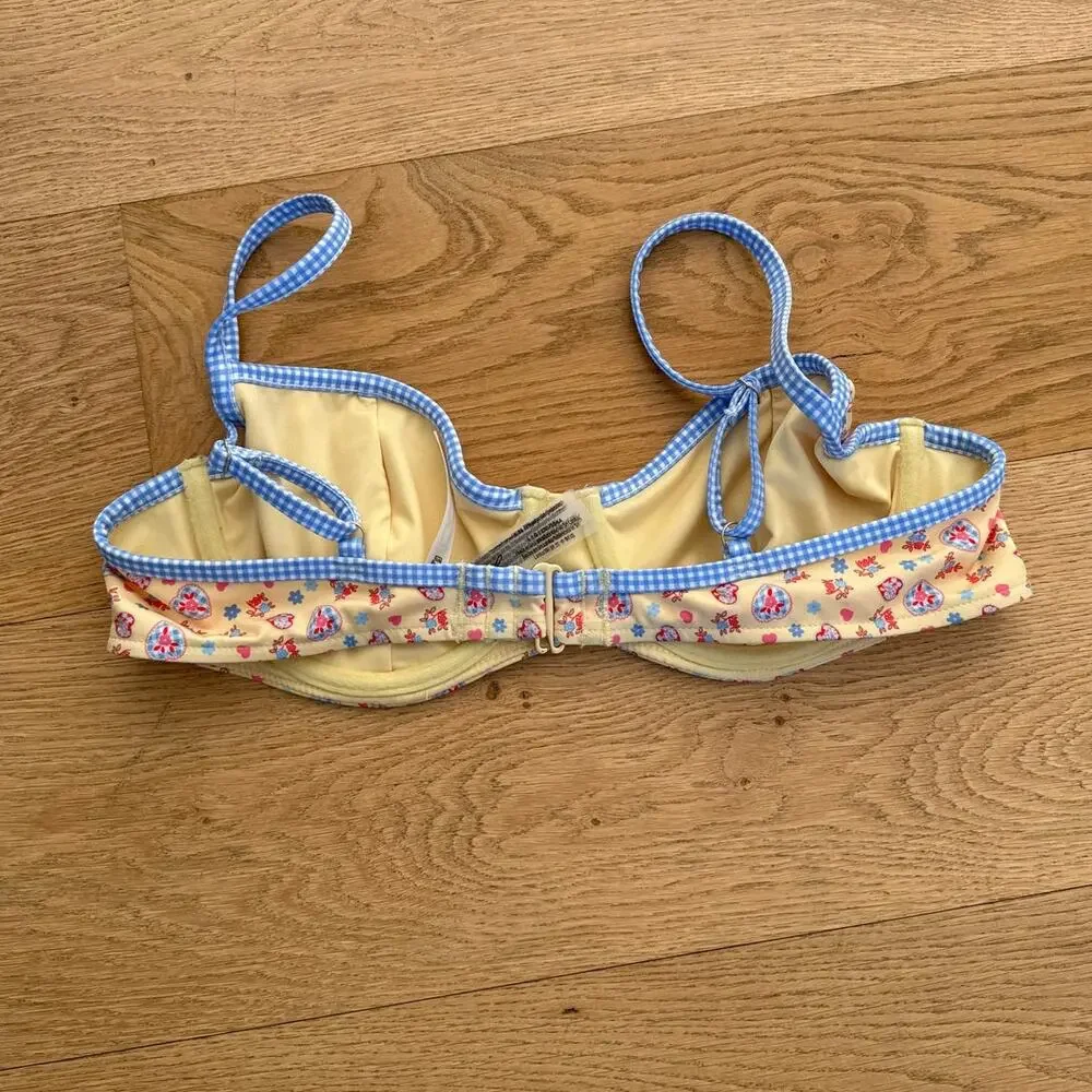 Pink by Frankie's Bikini's - Buttercup Bikini Top in Yellow & Blue